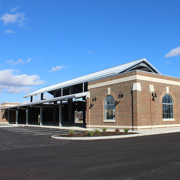 Outside of The Community Pavilion