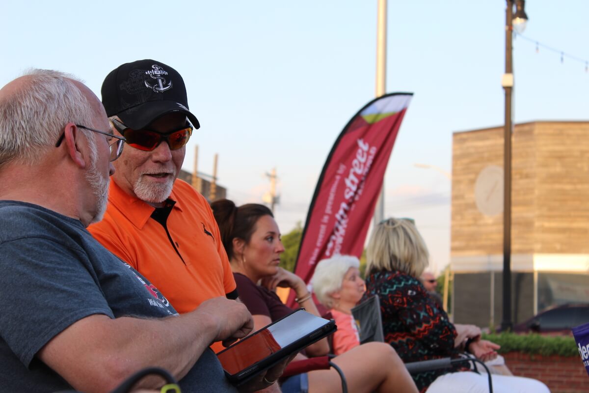 Crowd enjoying music at Downtown After Hours
