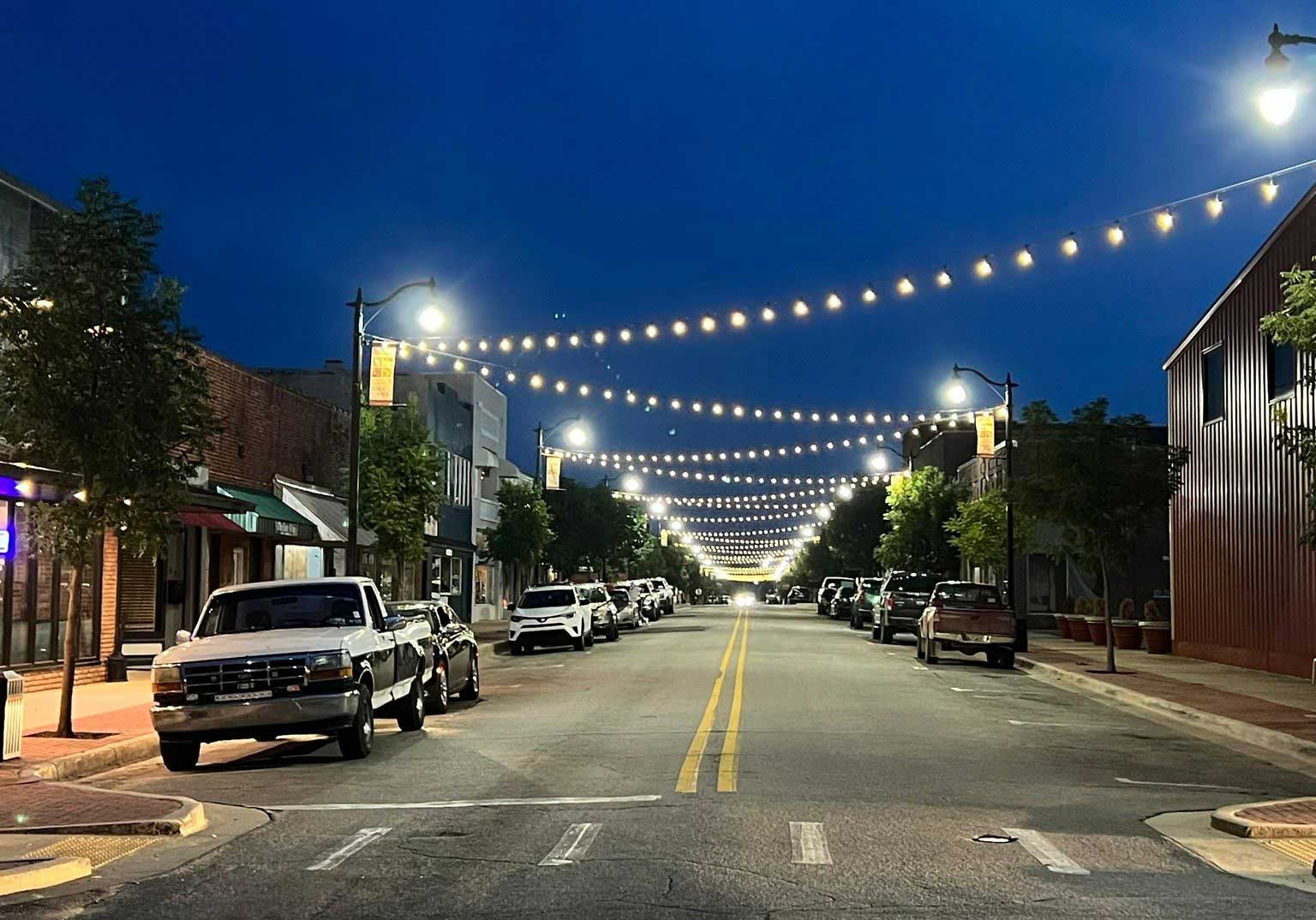 Downtown Paragould Decorative Lights