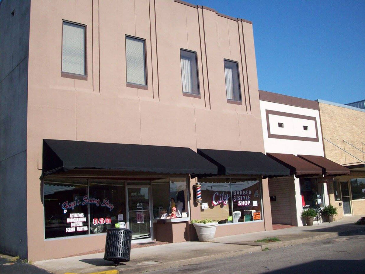 A after image of a Downtown storefront and the improvements made.