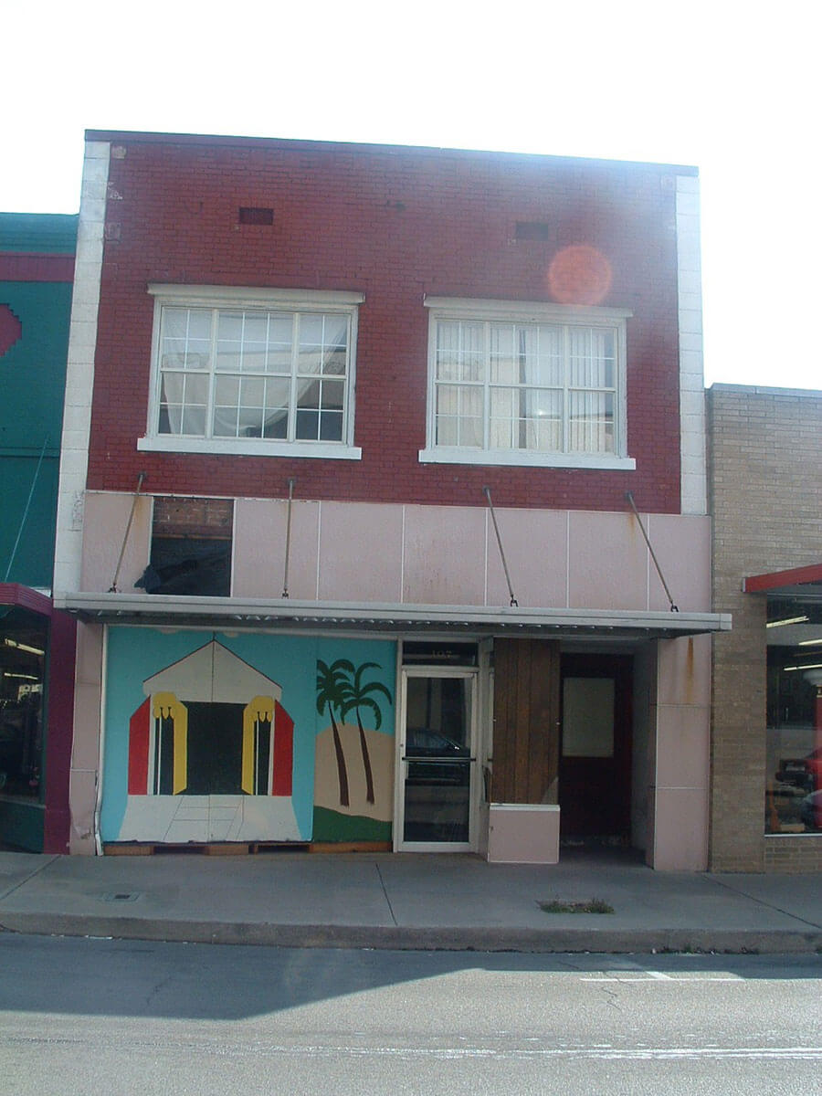 A before image of another Downtown storefront in needs of repair.