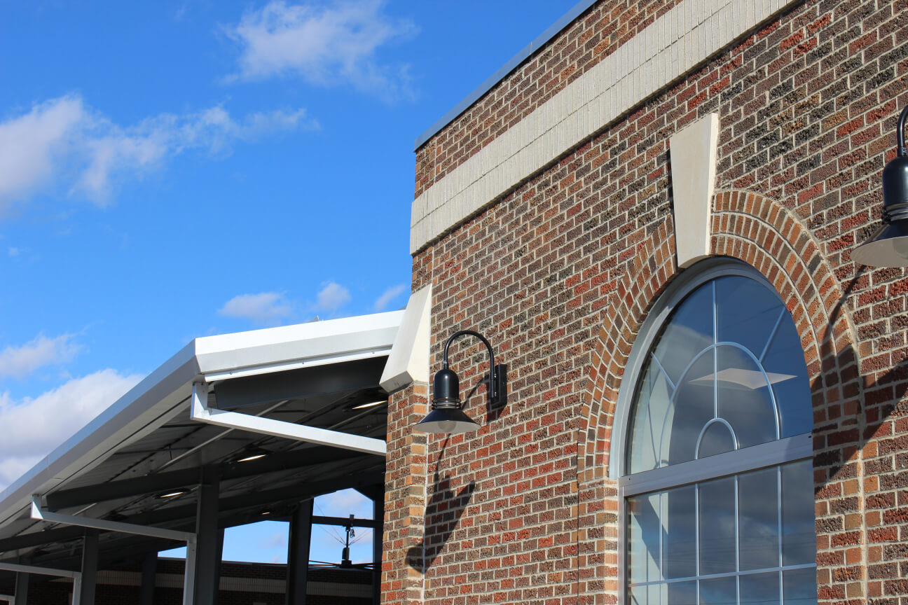 Outside the Community Pavilion in Downtown Paragould.